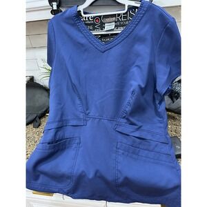 careisma by sophia vergara‎ medium scrub top navy